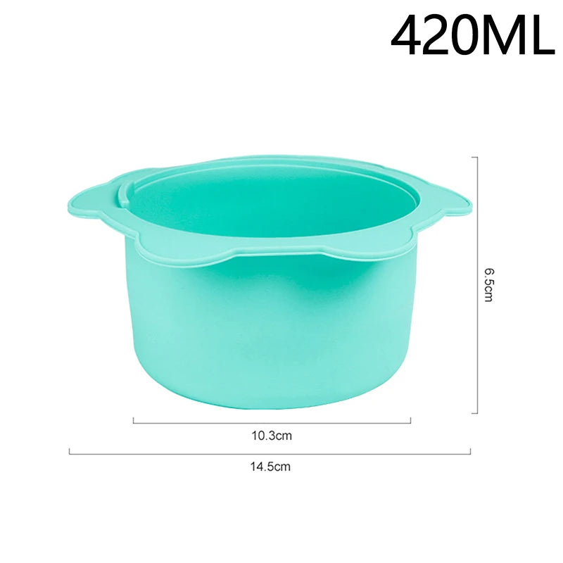 Heat-Resistant Silicone Wax Warmer Bowl with Stirring Stick