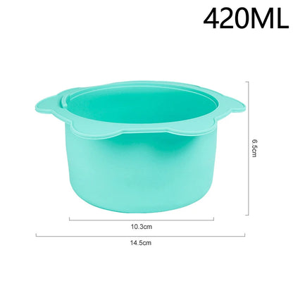 Heat-Resistant Silicone Wax Warmer Bowl with Stirring Stick