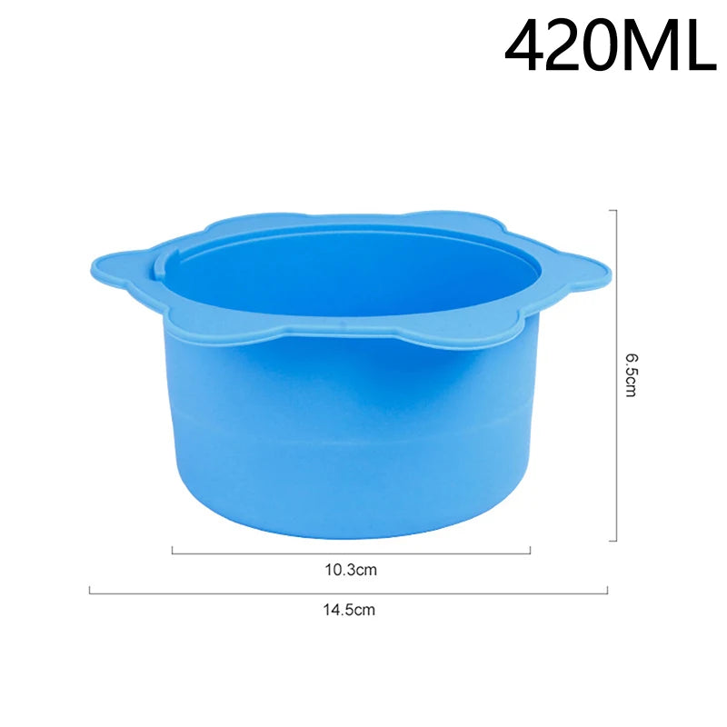 Heat-Resistant Silicone Wax Warmer Bowl with Stirring Stick