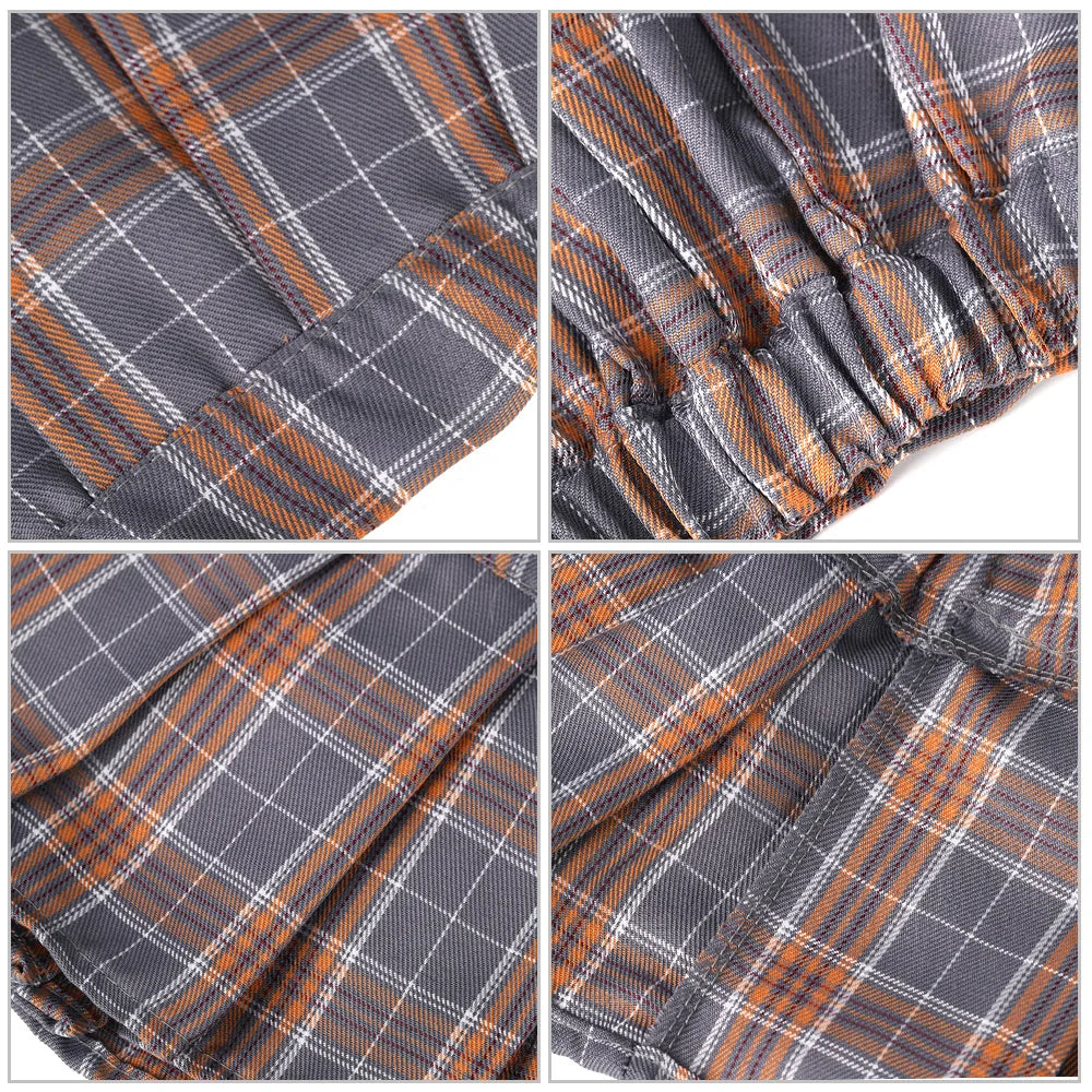 Ultrashort Jk Skirts Plaid Cosplay Costume Skirt Japanese Style Summer Schoolgirl Pleated Skirts Vintage Sexy Clubwear Skirt