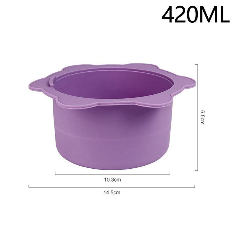 Heat-Resistant Silicone Wax Warmer Bowl with Stirring Stick
