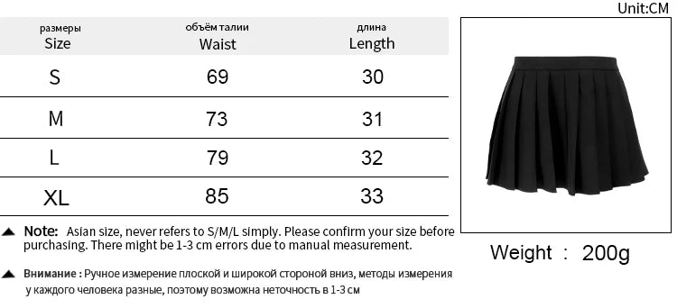 Sexy Black Pleated Skirt