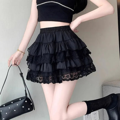 Women’s Gothic Lace Tutu Skirt