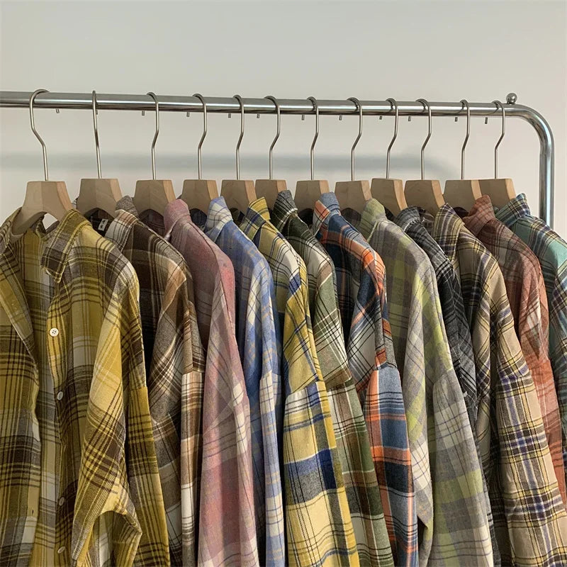Vintage Plaid Shirt Women