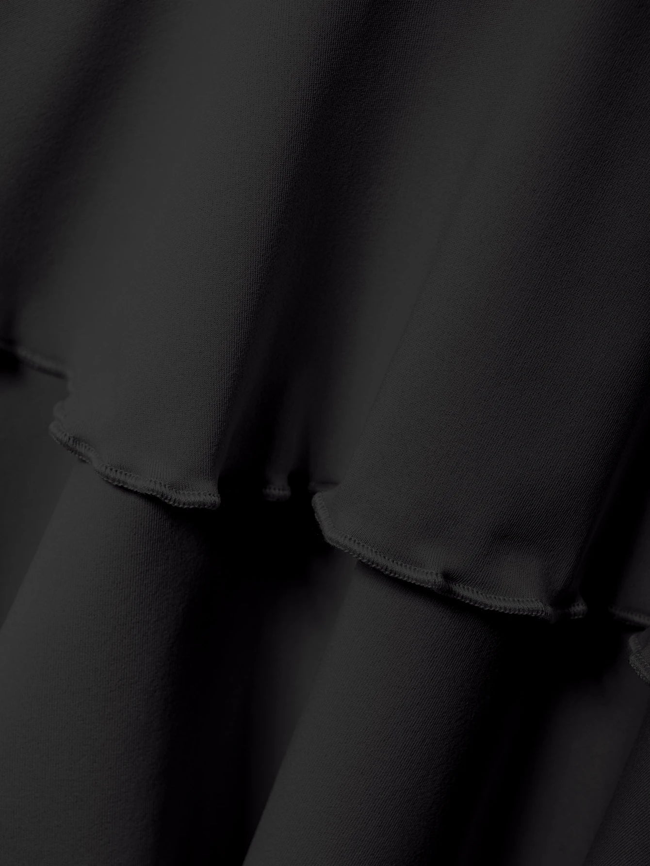 Solid Color High Waist Skirt