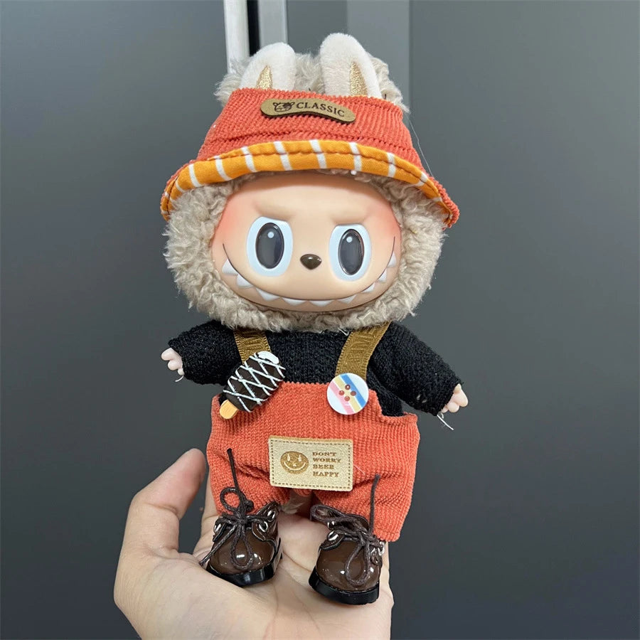 17cm Cute Labubu Doll Clothes