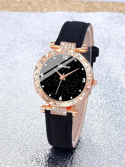 Luxury Gold Watch Jewelry Set