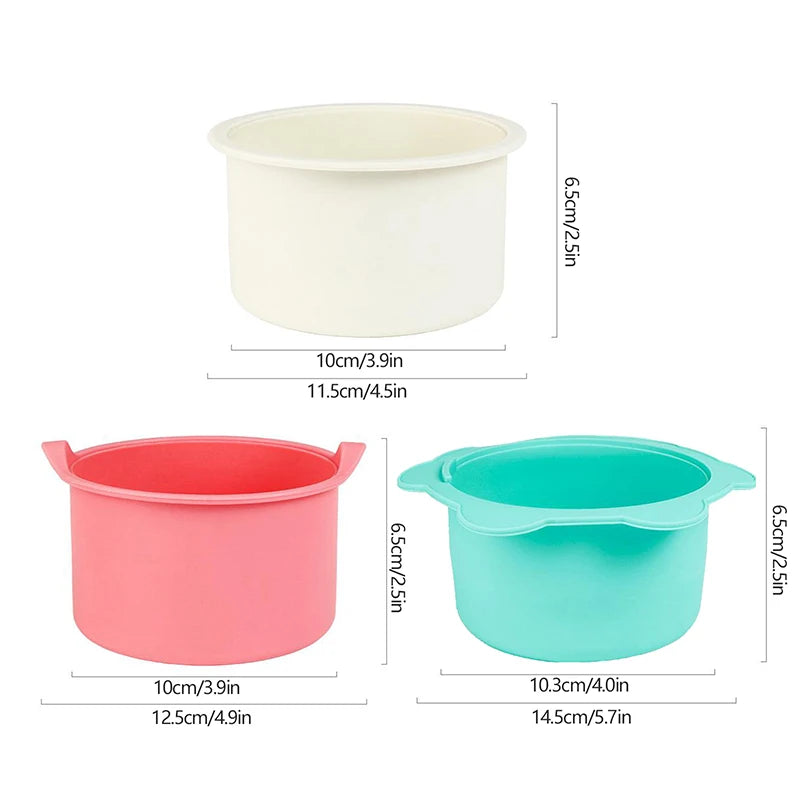 Heat-Resistant Silicone Wax Warmer Bowl with Stirring Stick