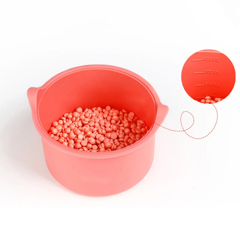 Heat-Resistant Silicone Wax Warmer Bowl with Stirring Stick