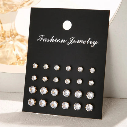 Elegant Crystal Stud Earrings