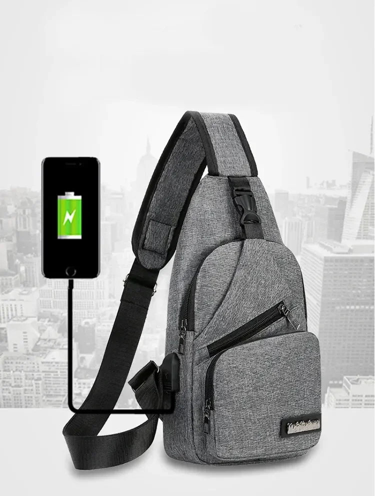 Unisex One-Shoulder Chest Bag