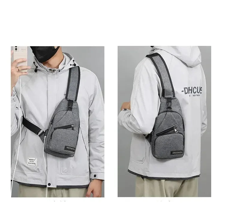 Unisex One-Shoulder Chest Bag
