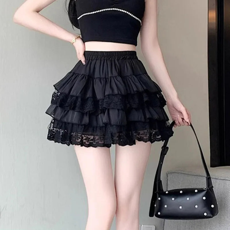 Women’s Gothic Lace Tutu Skirt