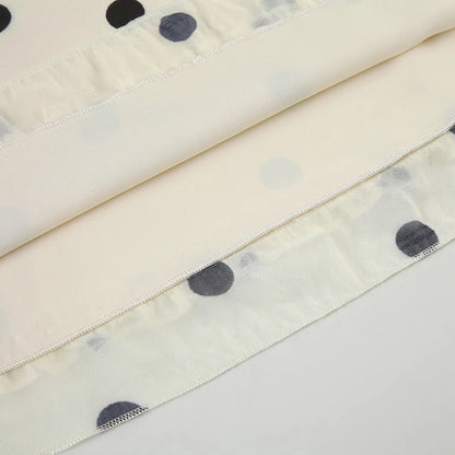 Elegant Polka Dot Midi Skirt