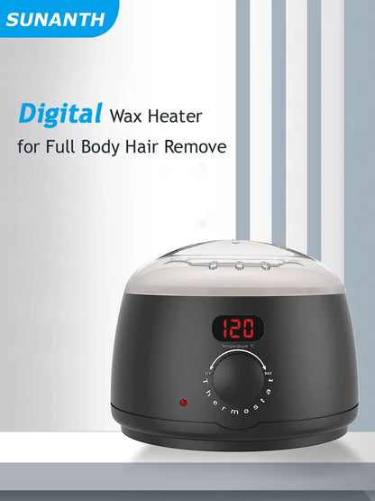 Wax Heater 500ML Set with Digital Display + 200g Wax Beans