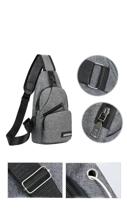 Unisex One-Shoulder Chest Bag