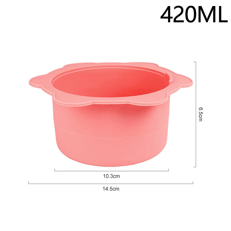 Heat-Resistant Silicone Wax Warmer Bowl with Stirring Stick