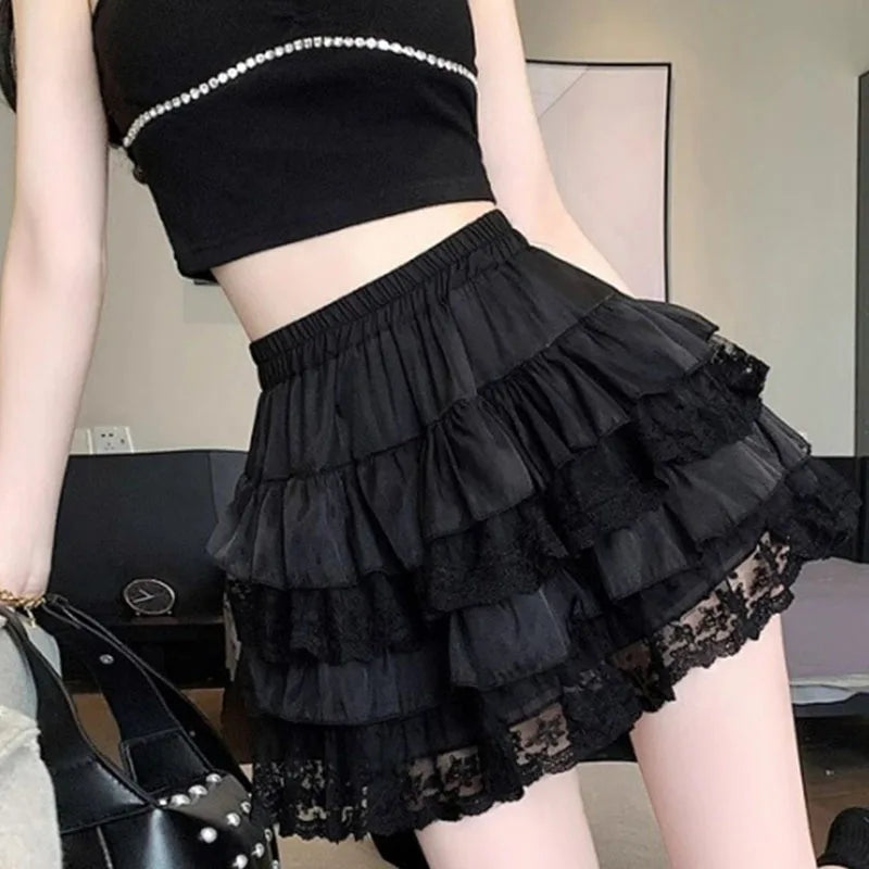 Women’s Gothic Lace Tutu Skirt