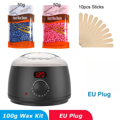 Wax Heater 500ML Set with Digital Display + 200g Wax Beans