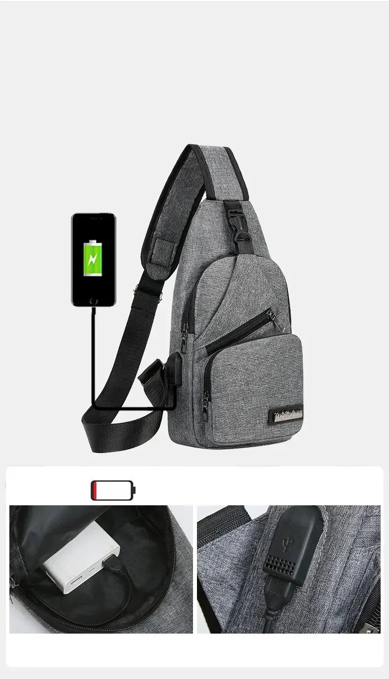 Unisex One-Shoulder Chest Bag