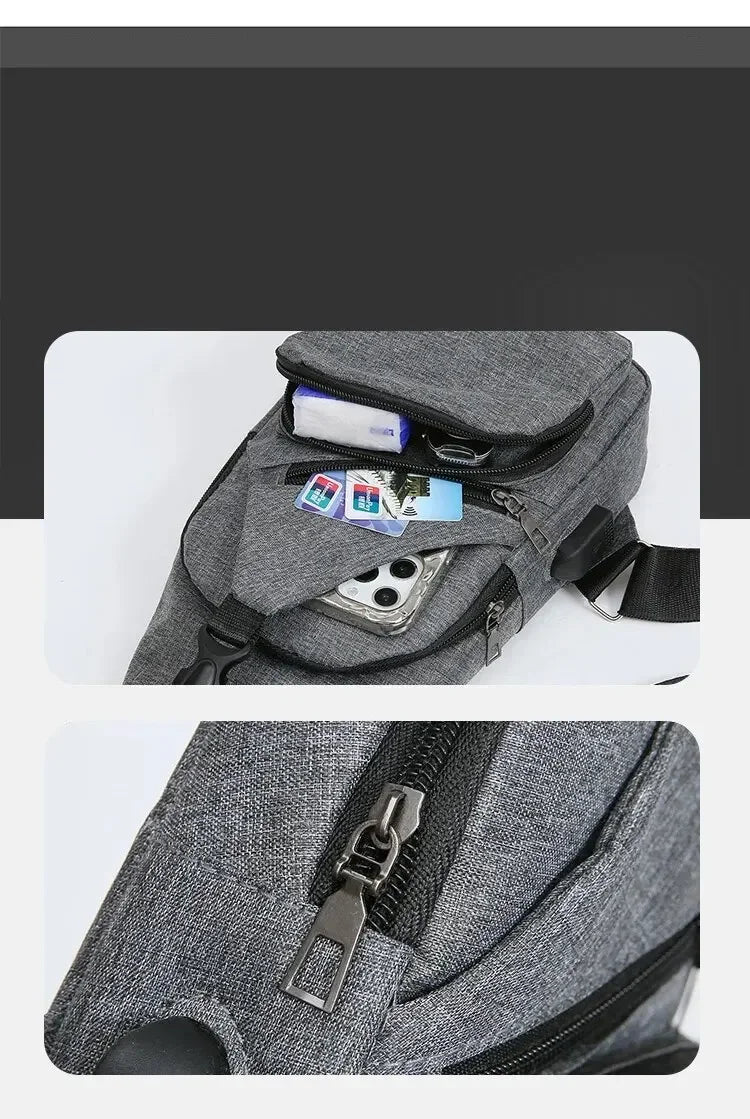 Unisex One-Shoulder Chest Bag