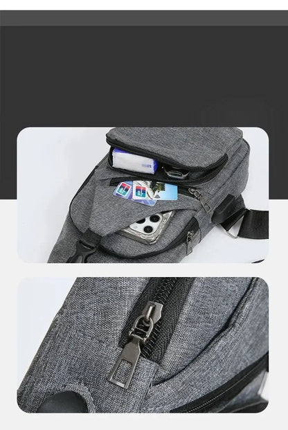 Unisex One-Shoulder Chest Bag