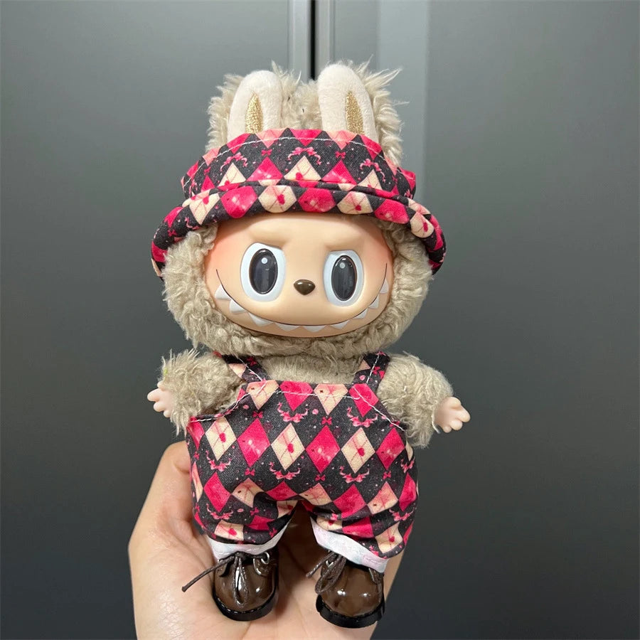 17cm Cute Labubu Doll Clothes