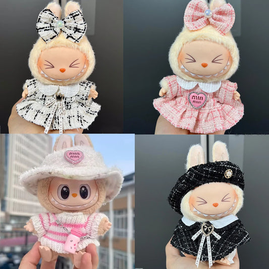 17cm Cute Labubu Doll Clothes