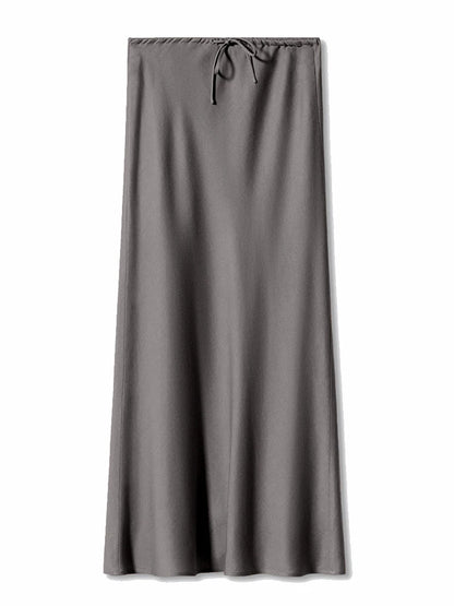 Elegant Satin Maxi Skirt