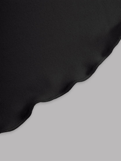 Solid Color High Waist Skirt