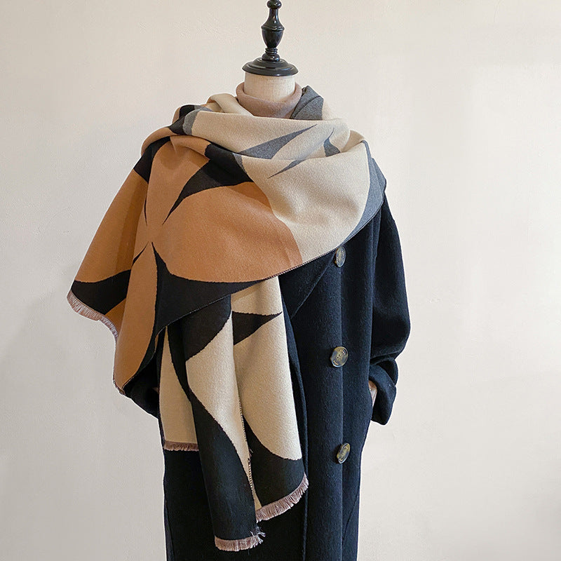 Fashion Artificial Cashmere Thick Warm Scarf