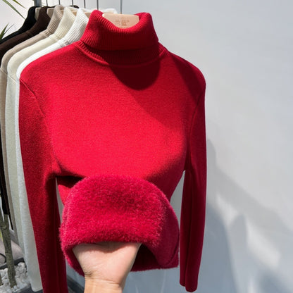 Fleece Turtle Neck Sweater