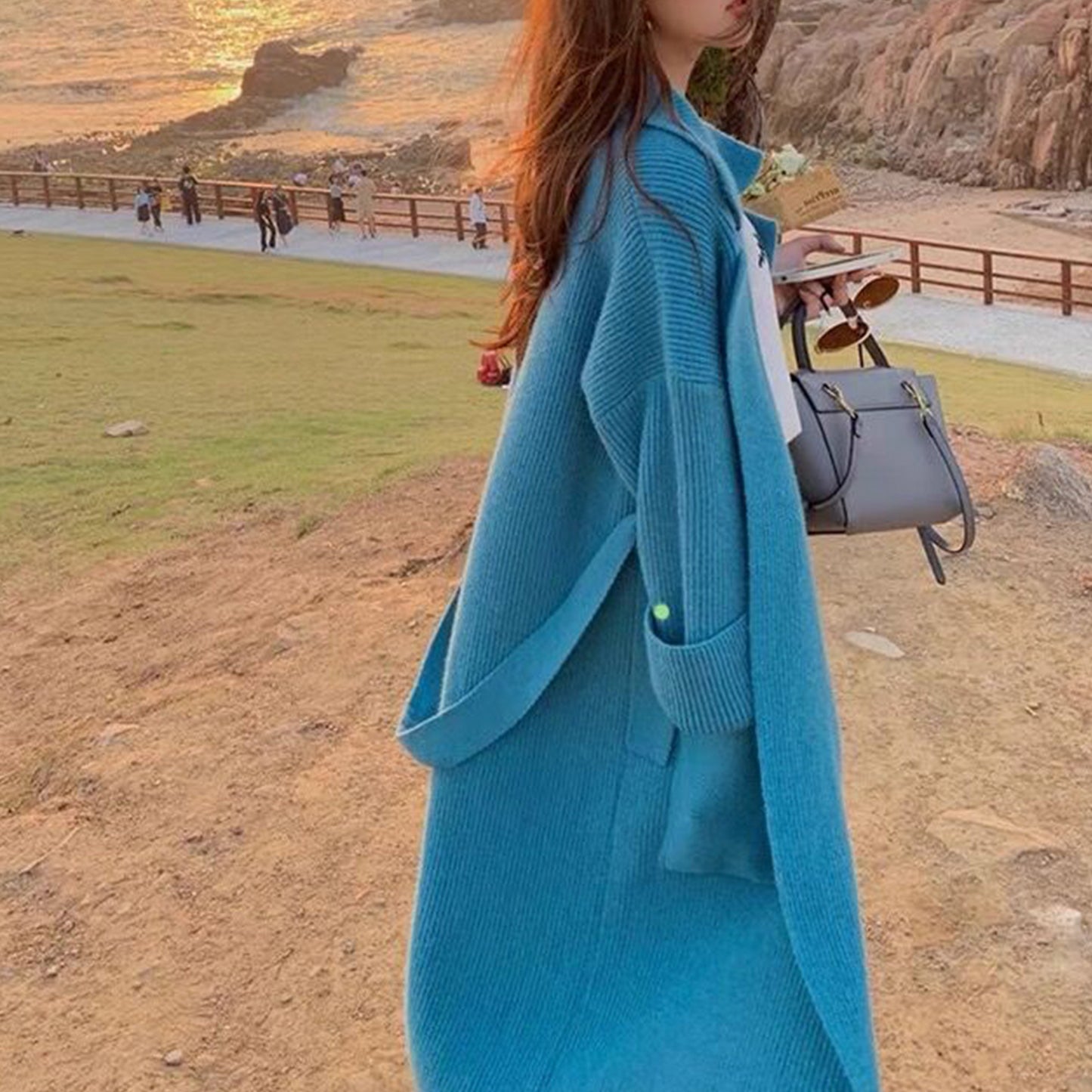 Women’s Alpaca Coffee Knit Sweater