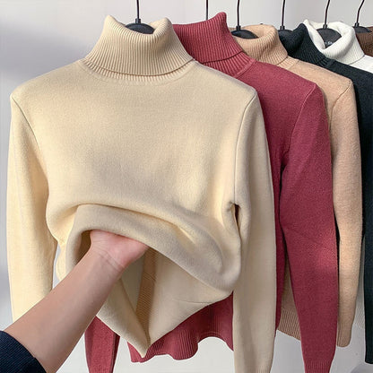 Fleece Turtle Neck Sweater