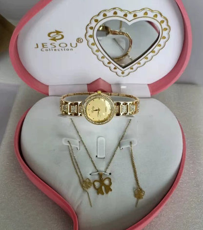 Women’s Jewelry Watch & Necklace Set
