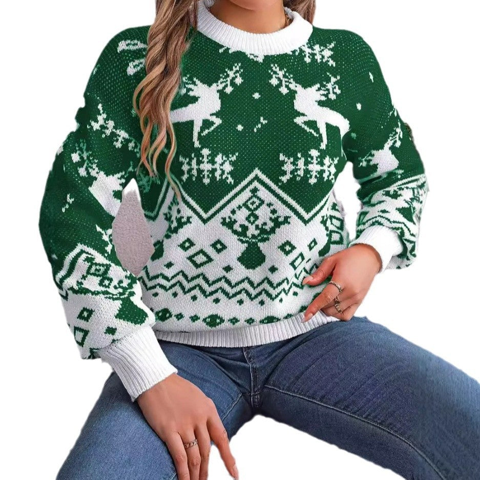 Women’s Pattern Christmas Hoodie Sweater