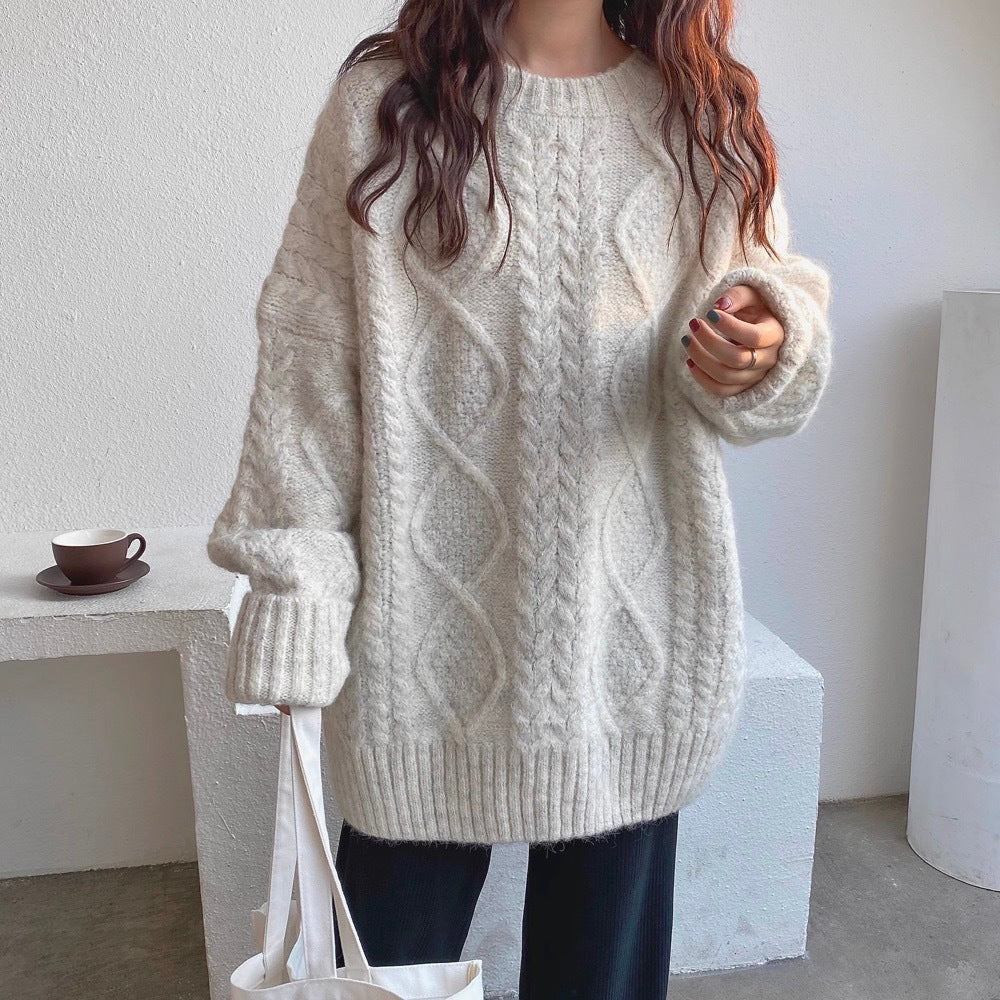 Women’s Mohair Twist Knit Sweater