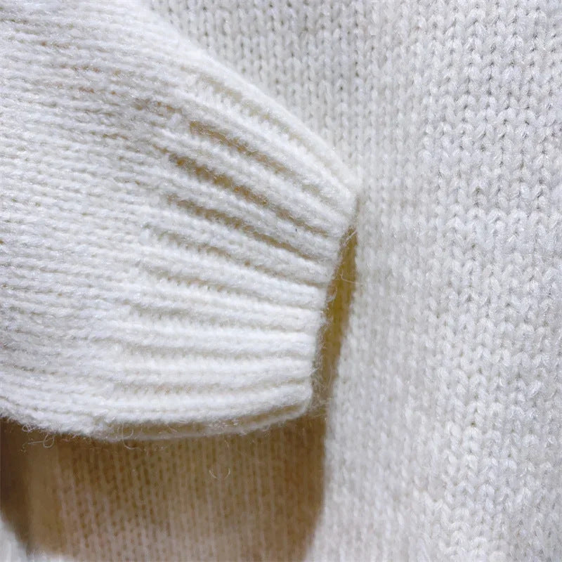 Women's Knitwear Comfort And Casual Printed Long Sleeve Round Neck Sweater