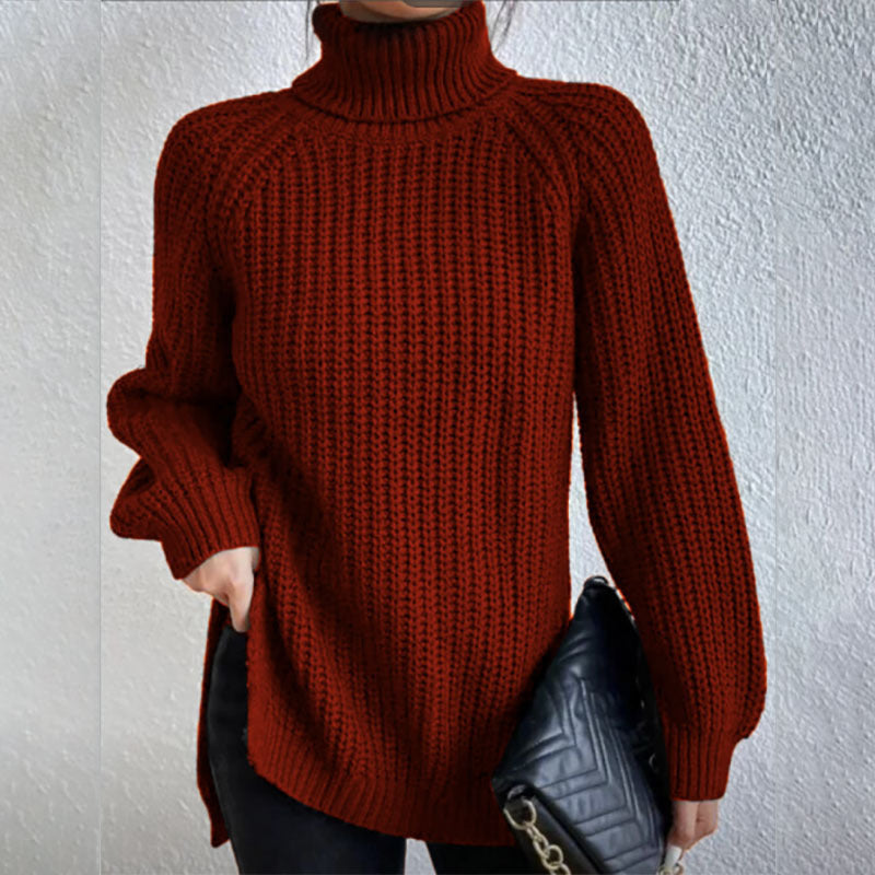 Women’s Split Turtleneck Pullover