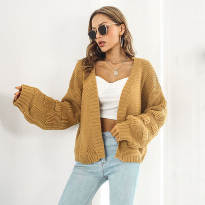 Women’s Puff Sleeve Knit Cardigan