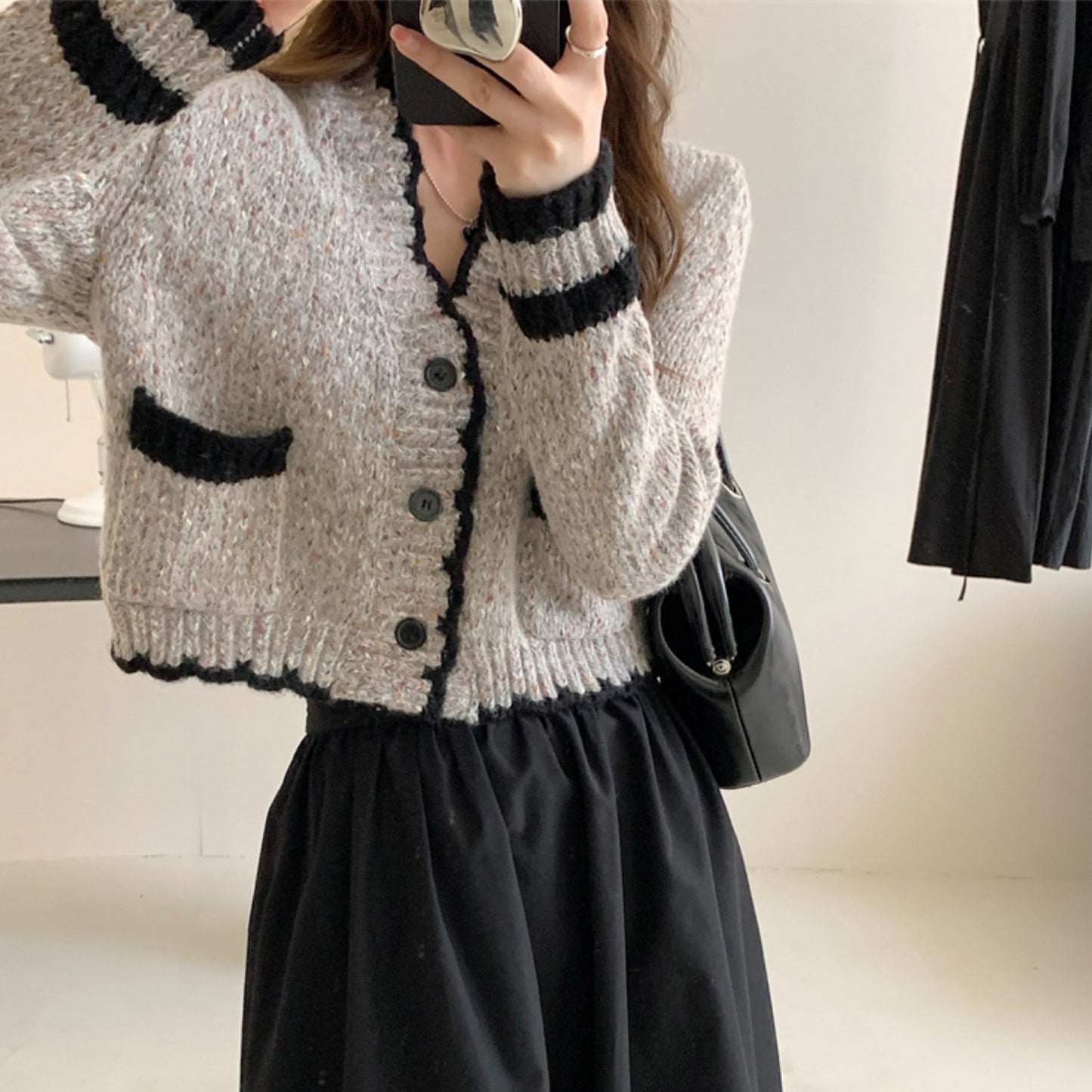 French Style Spring Knit Cardigan