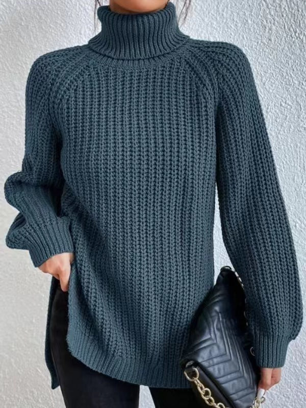Women’s Split Turtleneck Pullover