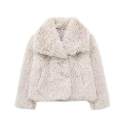 Women’s Winter Plush Fluffy Lapel Jacket
