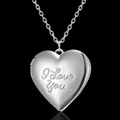 Personalized Heart Photo Necklace