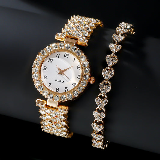 Women’s Luxury 2-Piece Watch & Bracelet Set