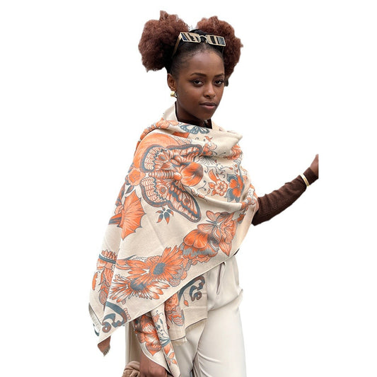 Women's Artificial Cashmere Scarf Autumn And Winter Thickening